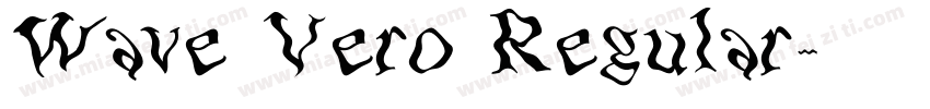 Wave Vero Regular字体转换